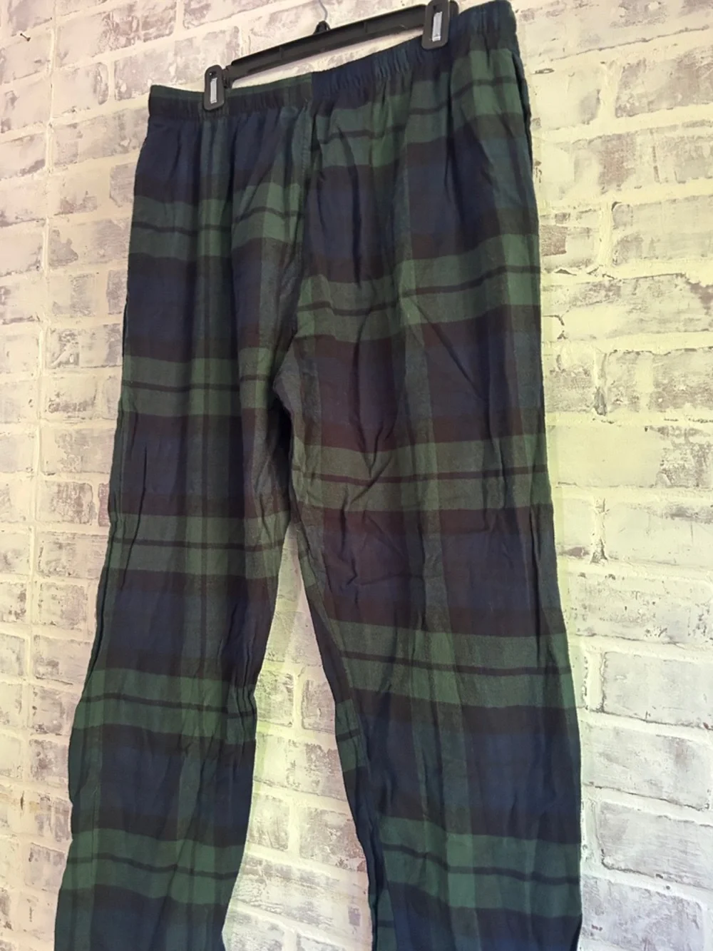 Polo Ralph Lauren Men’s XL Plaid Flannel Pajama Lounge Pants Green & Navy Preppy